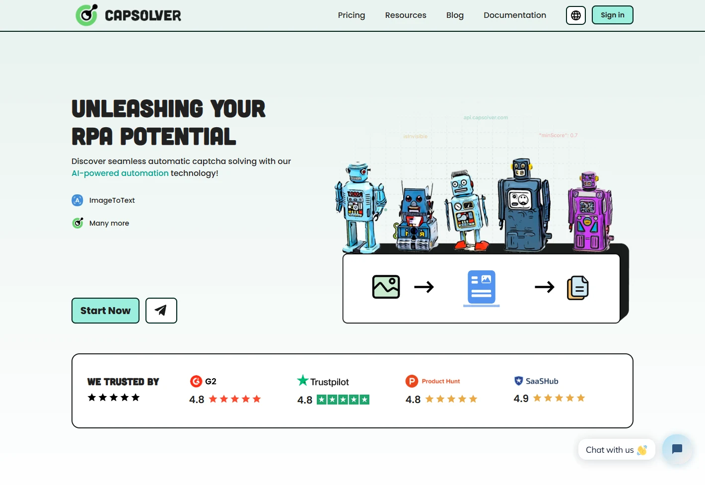 Serviço de resolução de CAPTCHA Capsolver